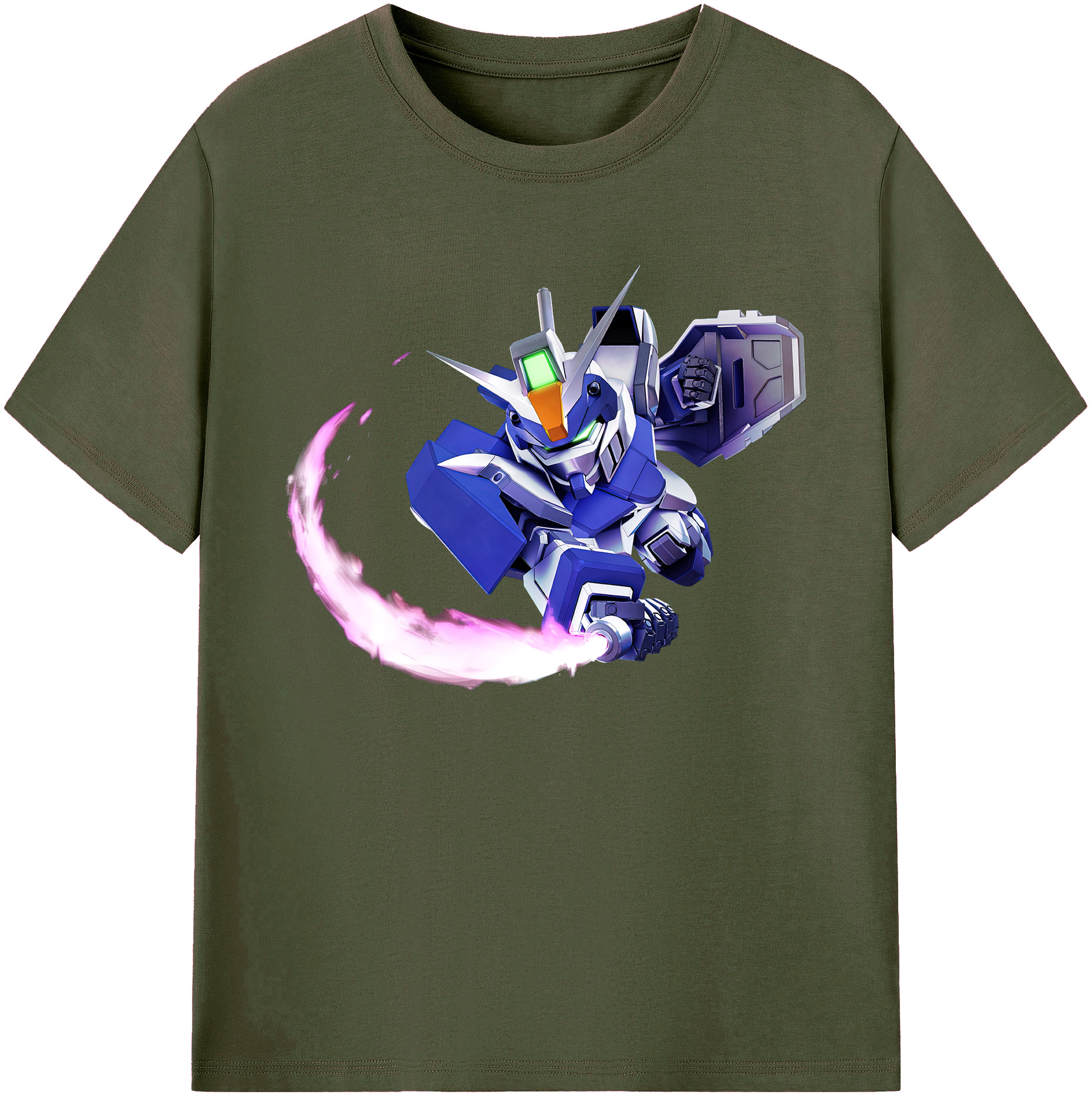 （画像用） 機動戦士ガンダム Mobile Suit Gundam 綿100％ メンズ半袖Tシャツ｜肌触りやわらか＆通気性